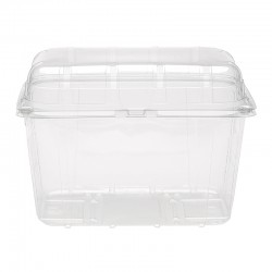 Barquette à couvercle alimentaire avec couvercle intrégré contenance 500g