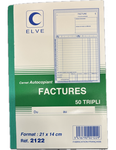 Facturier tripli