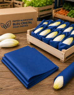 Papier bleu cristal