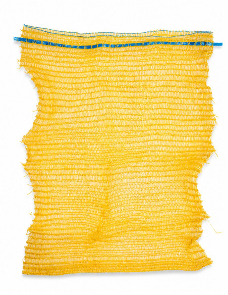 Sac alimentaire en maille jaune