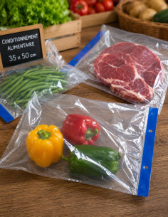 Sac plastique alimentaire plat 350x500 par 500 unités
