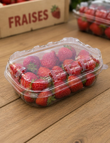 Couvercle pour barquette plastique de 125g ou 250g