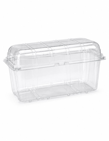 Barquette alimentaire avec couvercle intégré...