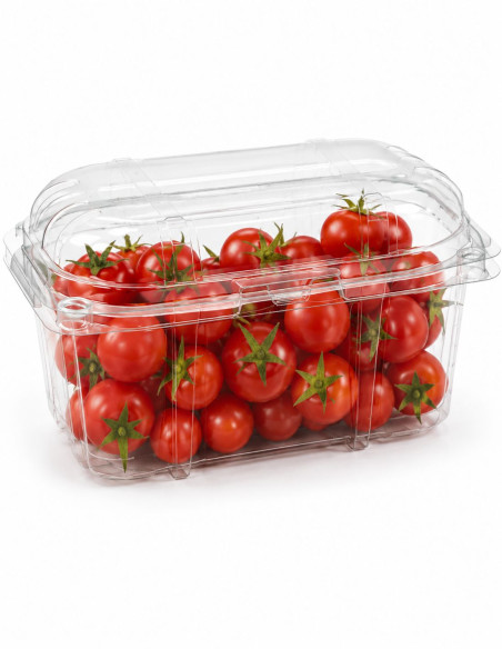Barquette alimentaire couvercle pour 250g de tomate cerise