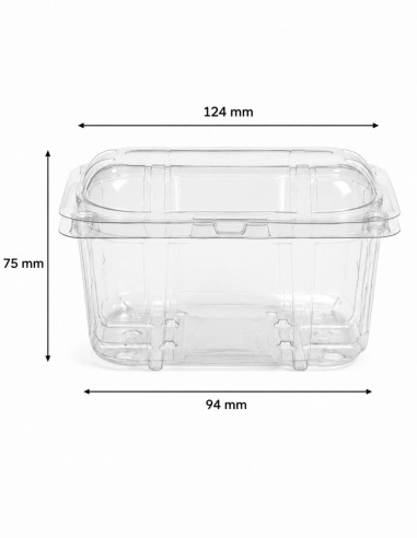 Barquette alimentaire couvercle pour 250g de...