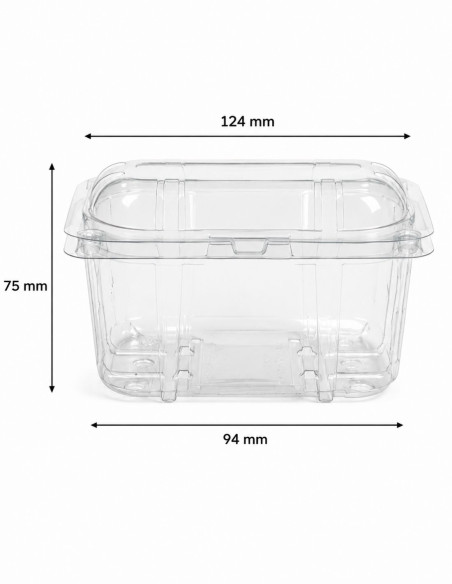 Barquette alimentaire couvercle pour 250g de tomate cerise